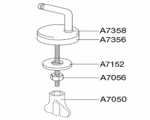 Pressalit Scharniersatz zu WC Sitz 3000 oder Scandinavia 75 Edelstahl Typ UN3