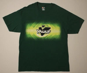Vintage Vault Soda Energy Drink Shirt Y2k Double Sided Graphic Size Large 2 - Picture 1 of 9