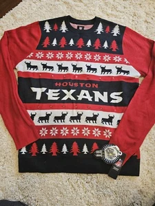 Neu mit Etikett Houston Texans Pullover NFL Bekleidung Weihnachten Langarm Urlaub Herren Gr. XL - Bild 1 von 10