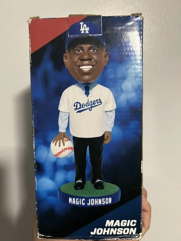 Magic Johnson Bobblehead Los Angeles Dodgers SGA 9/12/2013 New In Box NIB Cover
