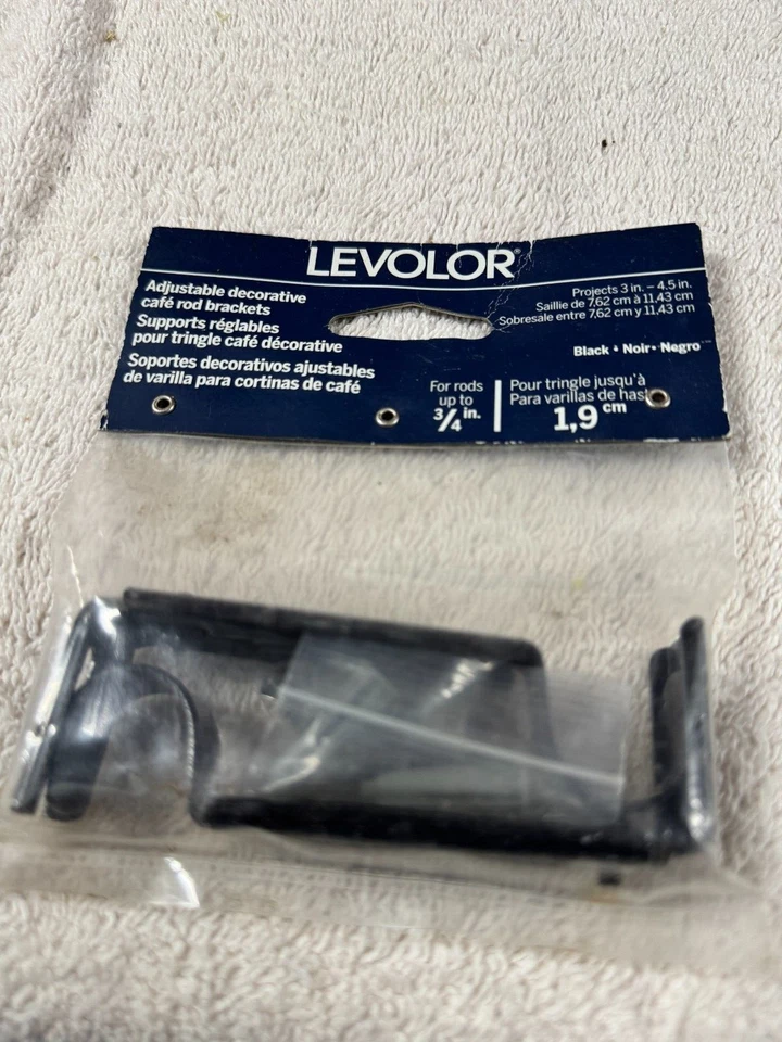 Levolor ~ Soportes de varilla de café decorativos ajustables ~ Para varillas de hasta 3/4 pulgadas ~ Nuevo Foto 1 de 1