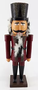Nussknacker König aus Holz Höhe ca. 48 cm mit Potest Vintage DDR ? - Bild 1 von 7