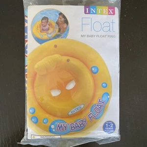 Intex My Baby Float Ring For Ages 1 to 2 years 26.5 Inch Yellow Inflatable Swim - Picture 1 of 6