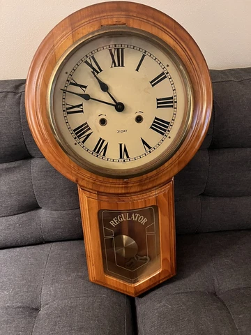 Hanging Wall Clock - Chimes, Regulator LOCAL PICKUP ONLY ALLENTOWN AREA Cover
