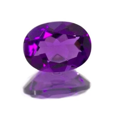 (7x5mm - 18x13mm) Amatista Ovalada Creada en Laboratorio AAA Foto 1 de 2
