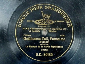 Rossini, Guillaume - Gramophon Conc. Rec., schreibender Engel, eins. Schellack - Picture 1 of 2