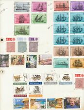 BERMUDA NICE LOT 1980s ISSUES USED ON ALBUM LEAF WITH SHIP $8.00 BLOCK 6 NICE!