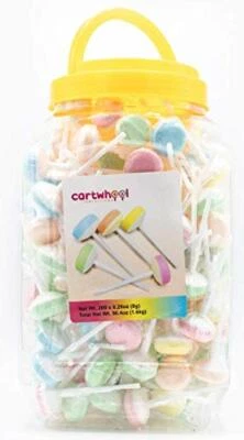 Cartwheel Confections: 200 Double Lollies Individually Wrapped Bulk CandyJar