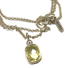 Pandora Sterling Silver Lime Quartz Necklace 390958lq-55
