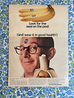 Vintage 1966 Chiquita Banana Print Ad Look For The Seal & Wear It