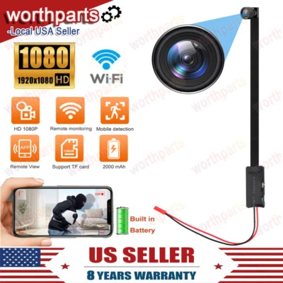 Mini IP Camera WiFi HD 1080P CCTV Home Security In/Outdoor Cam Night Vision Cam - Image 1 of 4