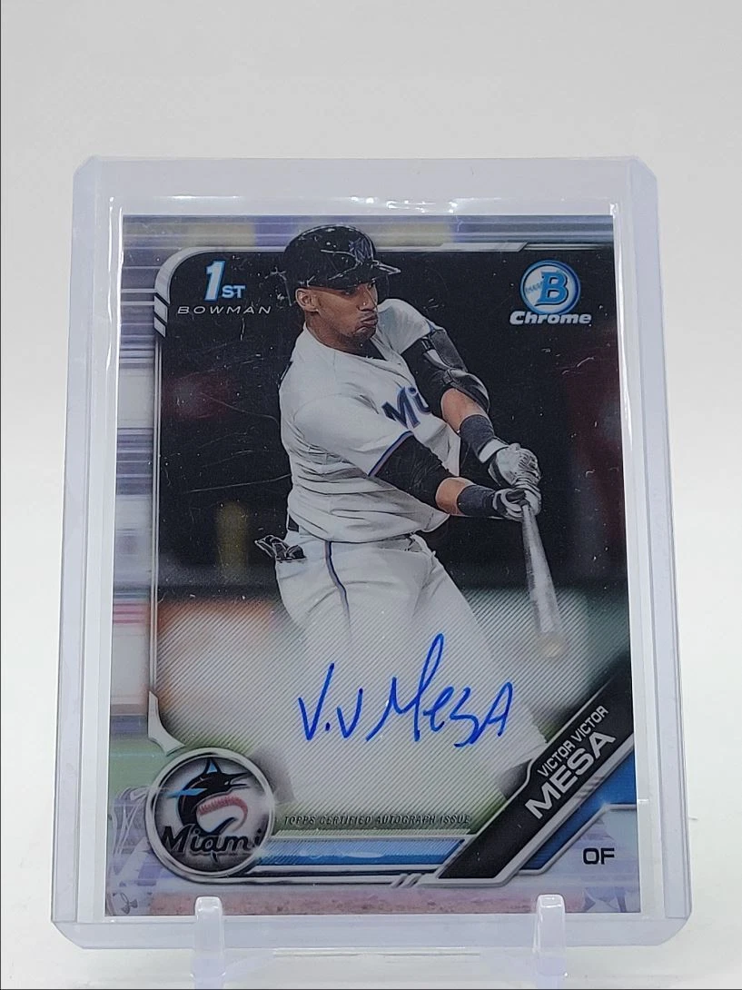 VICTOR VICTOR MESA 2019 BOWMAN CHROME 1ST AUTOGRAPH MARLINS AUTO Q0865