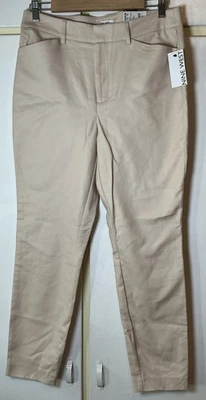 Pantalones para mujer Nine West talla 10 caqui ajustados pantalones al tobillo ropa de trabajo informal Foto 1 de 4