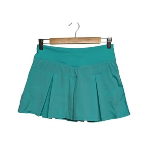 Ivivva Lululemon Girls Athletic Pleated Skirt Tennis Skort Size 14 Aqua Shorts - Picture 1 of 8