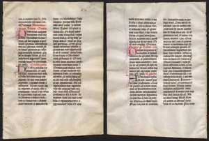 Missal Missale Manuscript Manuscrit Handwriting Parchment Vellum 1450 - Cx - Picture 1 of 1