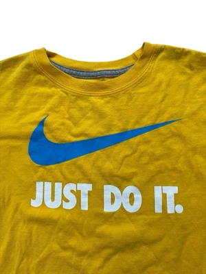 Nike “Just Do It” Youth Boys Yellow T-Shirt Size XL Swoosh Nike Logo - Image 1 of 4