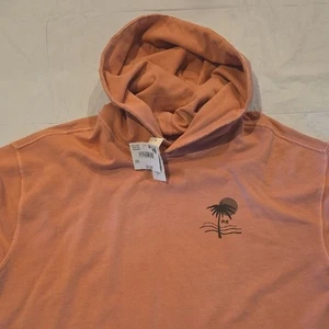 American Eagle NWT Men's Relaxed Fit Hoodie Front Back Graphics Dusty Rose M - Picture 1 of 12