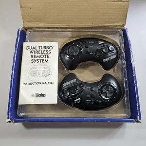 Acclaim Dual Turbo Wireless Remote System Controller Sega Mega Drive No Receiver - Picture 1 of 15