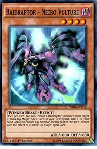Raidraptor - Necro Vulture Super Rare Wing Raiders YuGiOh Card - Picture 1 of 1