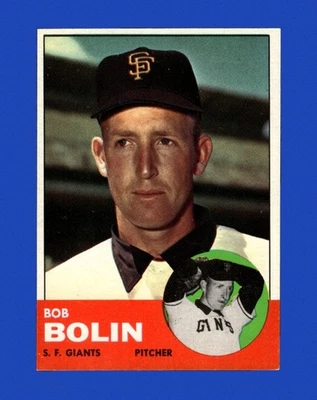 1963 Topps Set-Break #106 Bobby Bolin como nuevo *GMCARDS* Foto 1 de 2