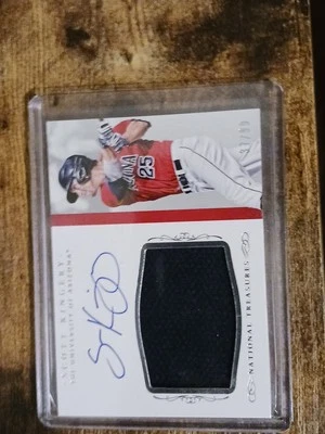 2015 National Treasures College Materials Signatures Scott Kingery #SK /99  - Image 1 of 2