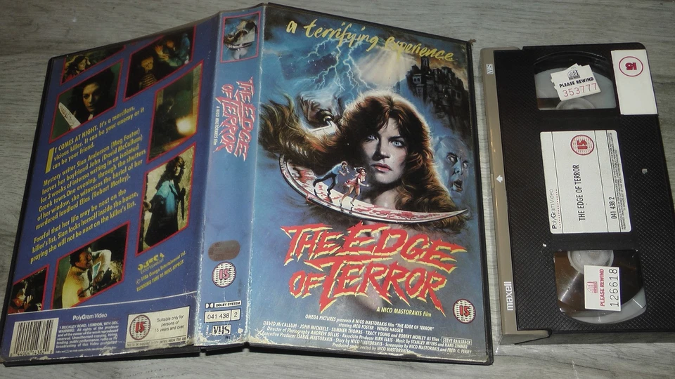 The Edge Of Terror VHS Video Tape Ex Rental Big Box Cert Polygram - Image 1 of 1