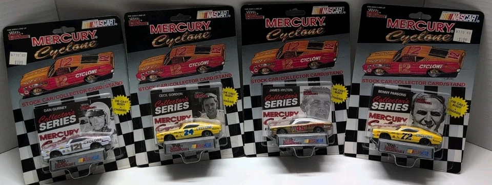 Racing Champions Mercury Cyclone 1993 autos de stock #121,24,48,72 lote de 4 nuevos en caja Foto 1 de 4