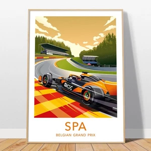 SPA - F1 Poster / Formula1 Oscar Piastri Print / Belgian Grand Prix - Picture 1 of 4