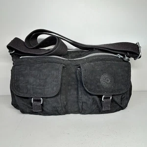 Kipling Arkan Crossbody Shoulder Bag Multiple Pockets Black - Picture 1 of 24