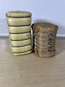 2 Mini Cotton Bales (Calico) - Picture 1 of 7