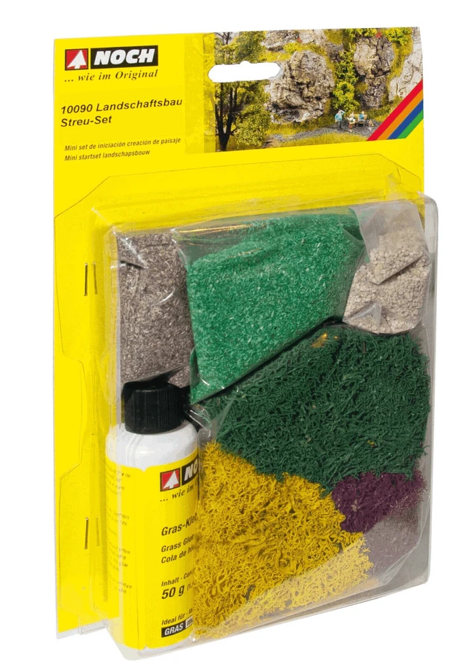 NOCH H0 10900 Landschaftsbau Streu-Set mit Streu, Grasmatte + Kleber - NEU + OVP - Bild 1 von 1