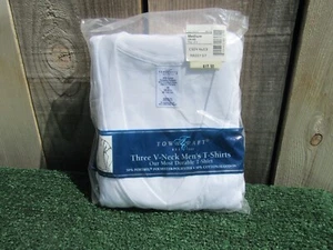 Vintage JCPenney Towncraft 3 Pack V-Neck T-Shirts Men's Size Medium BRAND NEW - Picture 1 of 5