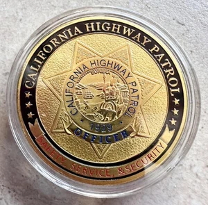 CALIFORNIA HIGHWAY PATROL CHIP CHALLENGE COIN CHP (POLICE LAPD FBI - Bild 1 von 3