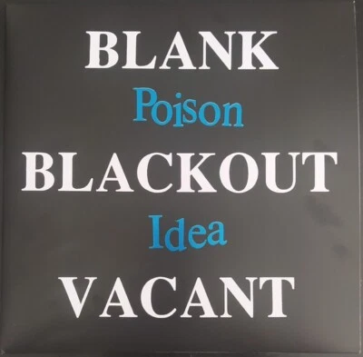 Poison Idea - Blank Blackout Vacant 2 x LP - BLACK VINYL - SEALED NEW RECORD - Image 1 of 2