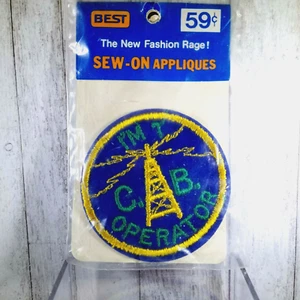Embroidered Sew-On Patch From 1975 "I'm A CB Operator"  Factory Sealed VTG - Afbeelding 1 van 3