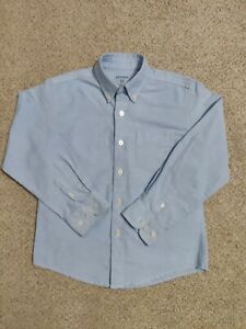 George Youth Boy's  Button Front Blue Long Sleeve Shirt Size S 6-7