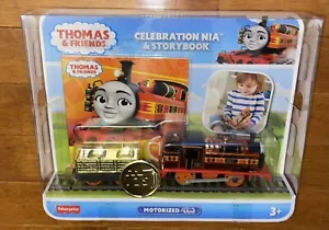 Thomas and Friends Motorized Railway Celebration Nia Train Engine New - Picture 1 of 4