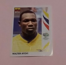 WALTER AYOVI GERMANY 2006 FOOTBALL WORLD CUP PANINI STICKER # 82 ECUADOR WA ECU 