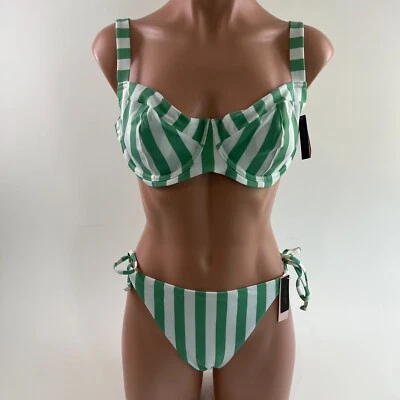 Conjunto de parte superior e inferior de bikini de natación Victoria's Secret talla 36DDD / XL NUEVO CON ETIQUETAS Foto 1 de 4