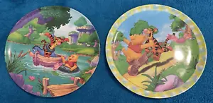 (2) Winnie Puuh, Tigger & Ferkel 8" Kinder Melamin Zak Designs Teller Teller - Bild 1 von 5