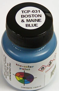 B&M BLUE TRU-COLOR AIR BRUSH READY PAINT N HO S O On30 Model Railroad TCP0312 - Picture 1 of 4