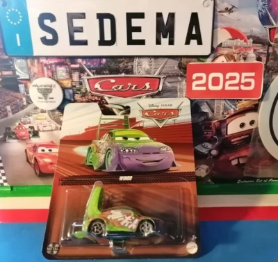 Cars 1 - Wingo with Flames 2021 Serie Tribune Red Bl.sing. Mattel 1/55 metal - Immagine 1 di 2