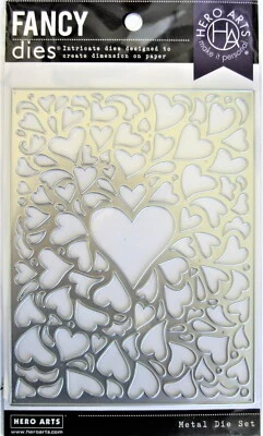 Hearts Window on Love Confetti Fancy 薄金属模具 Hero Arts DI483 全新! — 第 1/2 张图片