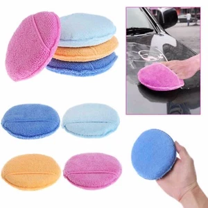 Car Waxing Polish Microfiber Foam Sponge Applicator Cleaning Detailing Pads*5pcs - Picture 1 of 10