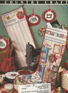 Cross Stitch Patterns Stitchers Studio Seamstress Cuff Heirloom Stockings E42 - Picture 1 of 11