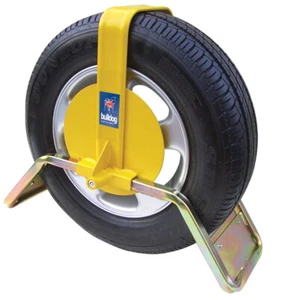Remolque Bulldog autocaravana furgoneta camioneta QD13 abrazadera de rueda ruedas de 12"" y 13 - Imagen 1 de 7