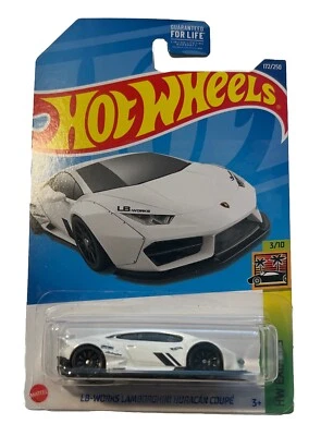 2022 Hot Wheels #172 White LB-Works lamborghini Huracan Coupe HW Exotics 3/10 - Image 1 of 2