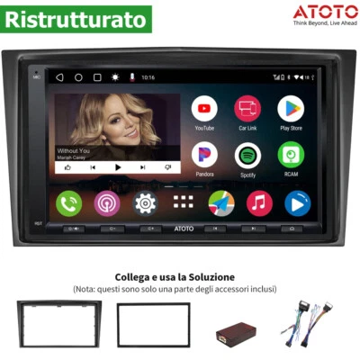 ATOTO 7" A6PF 2DIN Autoradio per Opel/Vauxhall Carplay Android Auto Traccia GPS - Immagine 1 di 4