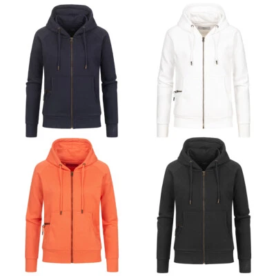 Damen Sweatjacke Kapuze Zip Hoodie Kapuzenjacke Jacke Zipper Sweatshirt Sweater - Bild 1 von 2