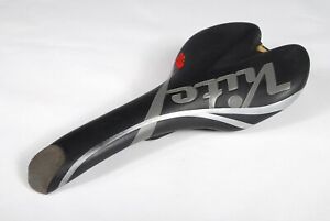 Vintage Prologo Kite ISS Bicycle Saddle Black Leather Cover Road Racing Bike
